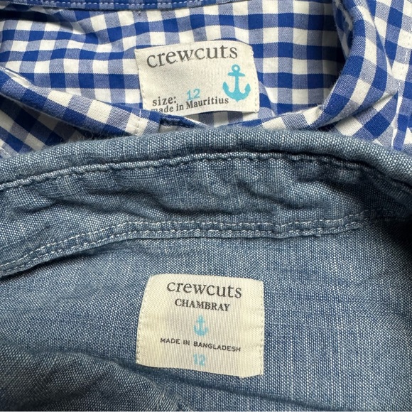 2 J. Crew Crewcuts Short Sleeve Button Up Shirts Boys' Size: 12 - Picture 2 of 11